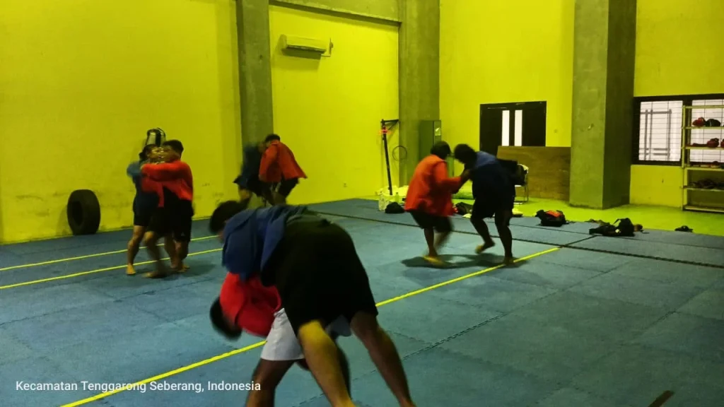 Atlet Sambo Kukar yang sedang berlatih (Istimewa)